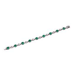 綠愛珠寶 18K金祖母綠手鏈（5.26克拉）