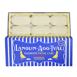 蛋清皂（Lanolin-Agg-Tval） 瑞典维多利亚蛋清蛋清皂 买1盒赠2块