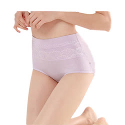 歐奈絲（OUNAISI） 女士高腰蕾絲四條裝收腹內褲NSW2067（高腰包臀設計 穿著舒適 M-XL）
