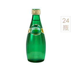 [超划算]巴黎水（Perrier） 法国进口 原味含气天然矿泉水330ml*24瓶装
