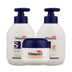 思诺尔（Sinuoer） 婴儿植萃清润洗发沐浴露4件组
