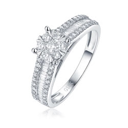 玛戈菲尼“闪耀”18K金钻石戒指