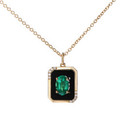 绿爱珠宝（Greenlove Jewelry） 18K金祖母绿项链