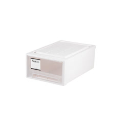 吉优百 自由组合纯白色抽屉式收纳储物盒
