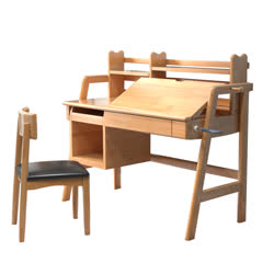 雅客集 艾琳娜格柜书架小号书桌 胡桃色原木色可选 不含椅子 WN-20620