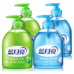 藍月亮洗手液4瓶套裝 （蘆薈抑菌500g瓶+野菊花500g瓶*2套） 