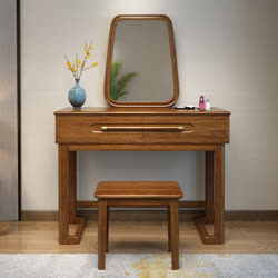 杉林希 现代简约中式奢华实木化妆台凳rqjjN205