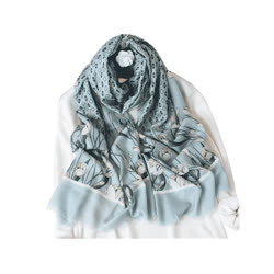 艾達曼迪  羊毛珠片圍巾披肩WJ3603