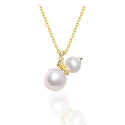 DBLUE珍珠 “福祿”925銀鑲珍珠吊墜
