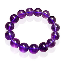 華仕達珠寶“紫氣東來”紫水晶手串（直徑約14mm 男女可戴）