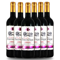 法國芳塔斯 法國原瓶進口 芳塔斯 夢幻 干紅 葡萄酒 750ml*6瓶