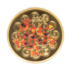  2012年龙年生肖5盎司彩色金币