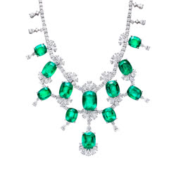 绿爱珠宝 18K金祖母绿项链（44.01克拉）孤品L21