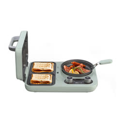 小熊（Bear）烤面包機 早餐機多士爐三明治機電餅鐺電熱鍋電火鍋電蒸鍋多功能煎餅鍋 DSL-A13F1