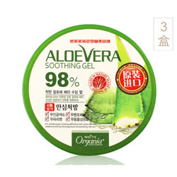 清爽初夏,施姈（Vinciview） 韩国原装进口舒缓保湿芦荟胶3盒超值装