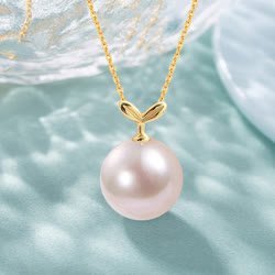 DBLUE 珍珠“芳容麗質”18K金珍珠吊墜（10-11mm）