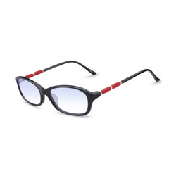 欧可（OCSEE） 老花镜 440款黑红色老花眼镜（防蓝光 防UV400 时尚女款）