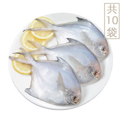 渔梦舫 东海小鲳鱼80g+80g（2条装）*10袋