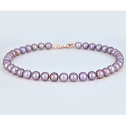 喜满堂“紫色情缘”珍珠项链