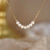 DBLUE珍珠“微笑”珍珠路路通配925银项链