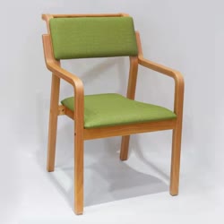 法兰雅 现代简约适老实木餐椅