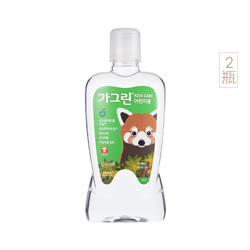 佳口林（Garglin）韩国进口儿童漱口水 苹果味380ml*2 预防蛀齿含有木糖醇 清洁口腔不添加酒精保护牙齿
