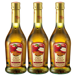 莫奈瑞 意大利原装进口苹果醋500mlx3瓶