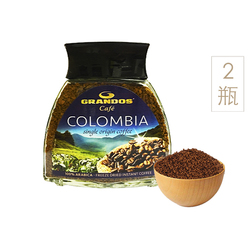 格兰特（Grandos） 哥伦比亚黑咖啡（速溶咖啡）（原包装进口,100克x2瓶）