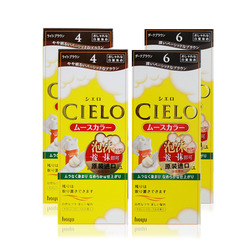 妝點新年,宣若（CIELO） 泡沫摩絲植物染發膏4支組（日本進口 按壓設計）