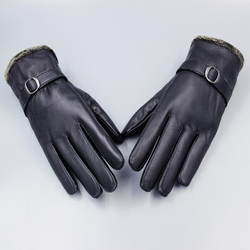 FOREAER 男式羊皮手套FO-YP16010119-M2（加绒加厚款）