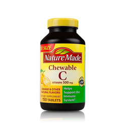 【临保商品】Nature Made 天维美维他命C咀嚼片 150片/瓶（到期日：2022年7月1日）
