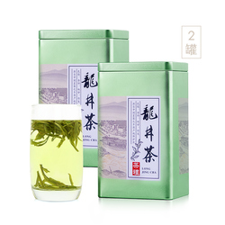 一农 二级龙井茶2件组（100g/罐*2,当季采摘,雨前龙井,绿茶茶叶）